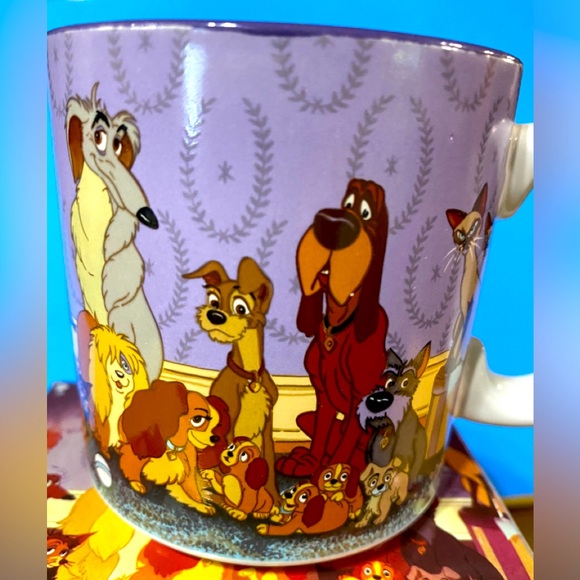 DISNEY STORE EXCLUSIVE VTG 90’s NWT LADY AND THE TRAMP WALT DISNEY’S CLASSIC MUG - Picture 5 of 14